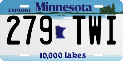MN license plate 279TWI