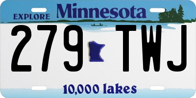 MN license plate 279TWJ