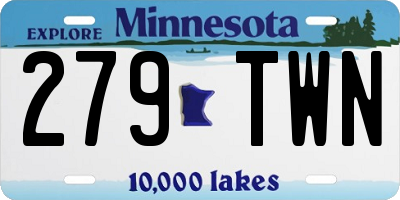 MN license plate 279TWN