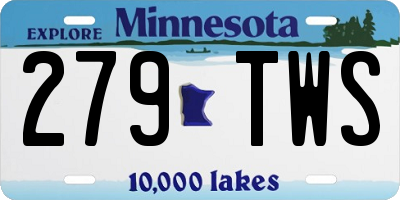 MN license plate 279TWS