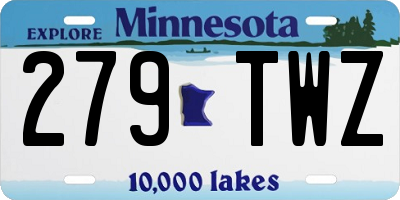 MN license plate 279TWZ