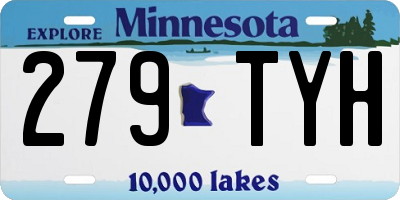 MN license plate 279TYH