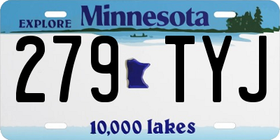 MN license plate 279TYJ