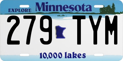 MN license plate 279TYM