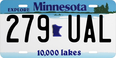 MN license plate 279UAL
