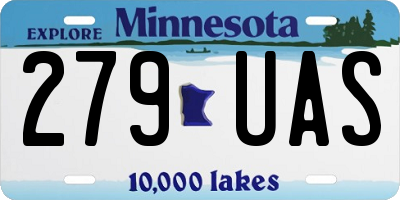 MN license plate 279UAS