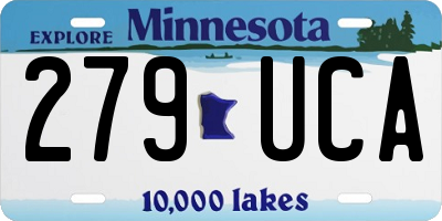 MN license plate 279UCA