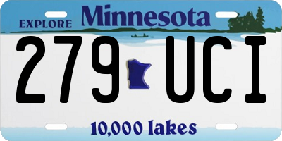 MN license plate 279UCI