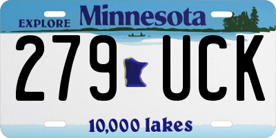 MN license plate 279UCK