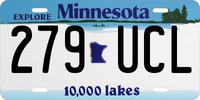 MN license plate 279UCL