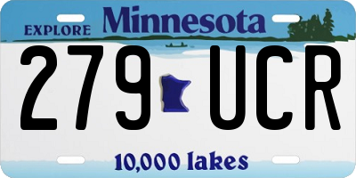 MN license plate 279UCR