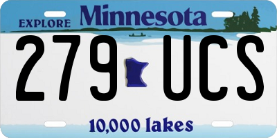 MN license plate 279UCS
