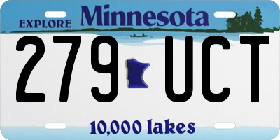 MN license plate 279UCT