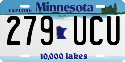 MN license plate 279UCU