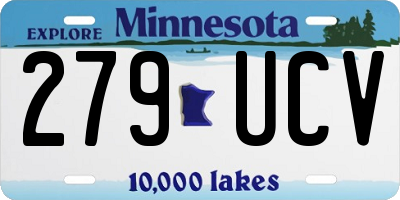 MN license plate 279UCV