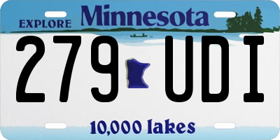 MN license plate 279UDI