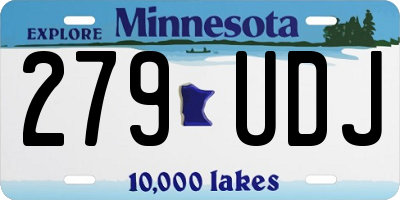 MN license plate 279UDJ