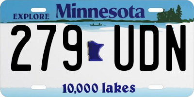 MN license plate 279UDN