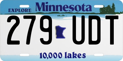 MN license plate 279UDT