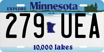 MN license plate 279UEA
