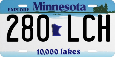 MN license plate 280LCH