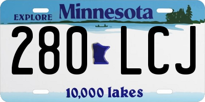 MN license plate 280LCJ