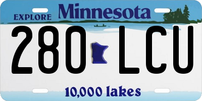 MN license plate 280LCU