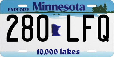 MN license plate 280LFQ