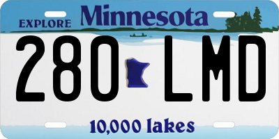 MN license plate 280LMD