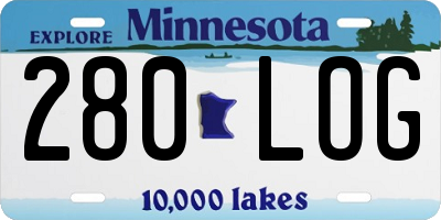 MN license plate 280LOG