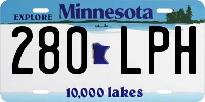 MN license plate 280LPH