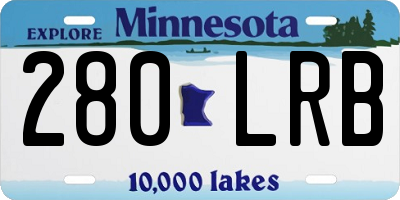 MN license plate 280LRB