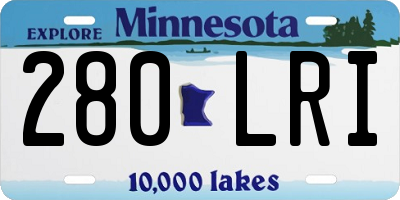 MN license plate 280LRI