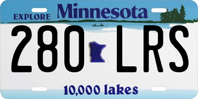 MN license plate 280LRS