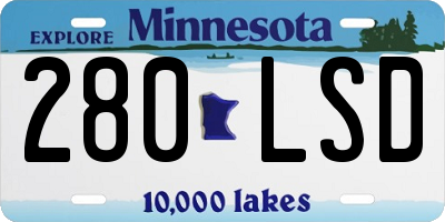 MN license plate 280LSD