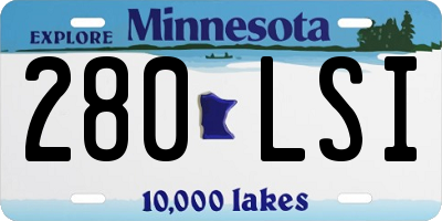 MN license plate 280LSI