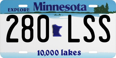 MN license plate 280LSS