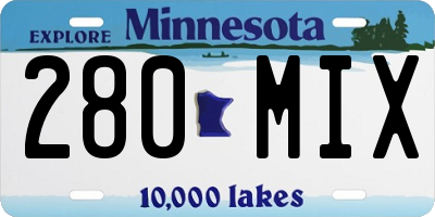 MN license plate 280MIX