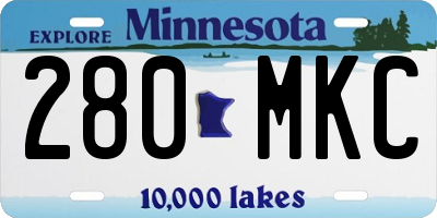 MN license plate 280MKC