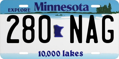 MN license plate 280NAG