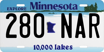 MN license plate 280NAR