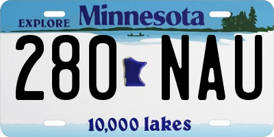 MN license plate 280NAU