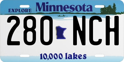 MN license plate 280NCH