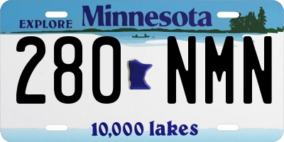 MN license plate 280NMN
