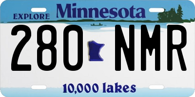 MN license plate 280NMR