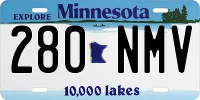 MN license plate 280NMV
