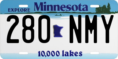 MN license plate 280NMY