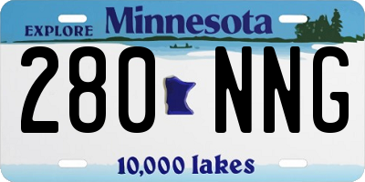 MN license plate 280NNG