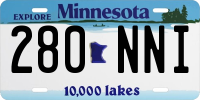 MN license plate 280NNI
