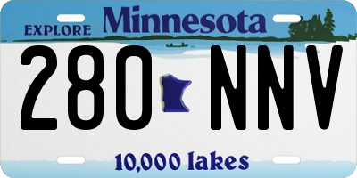 MN license plate 280NNV